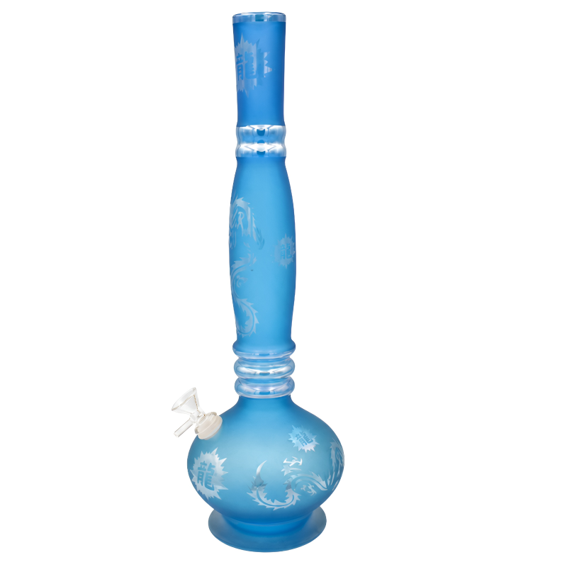 8" Multi-Ring Bottle Soft Glass Water Pipe – Glass On Glass