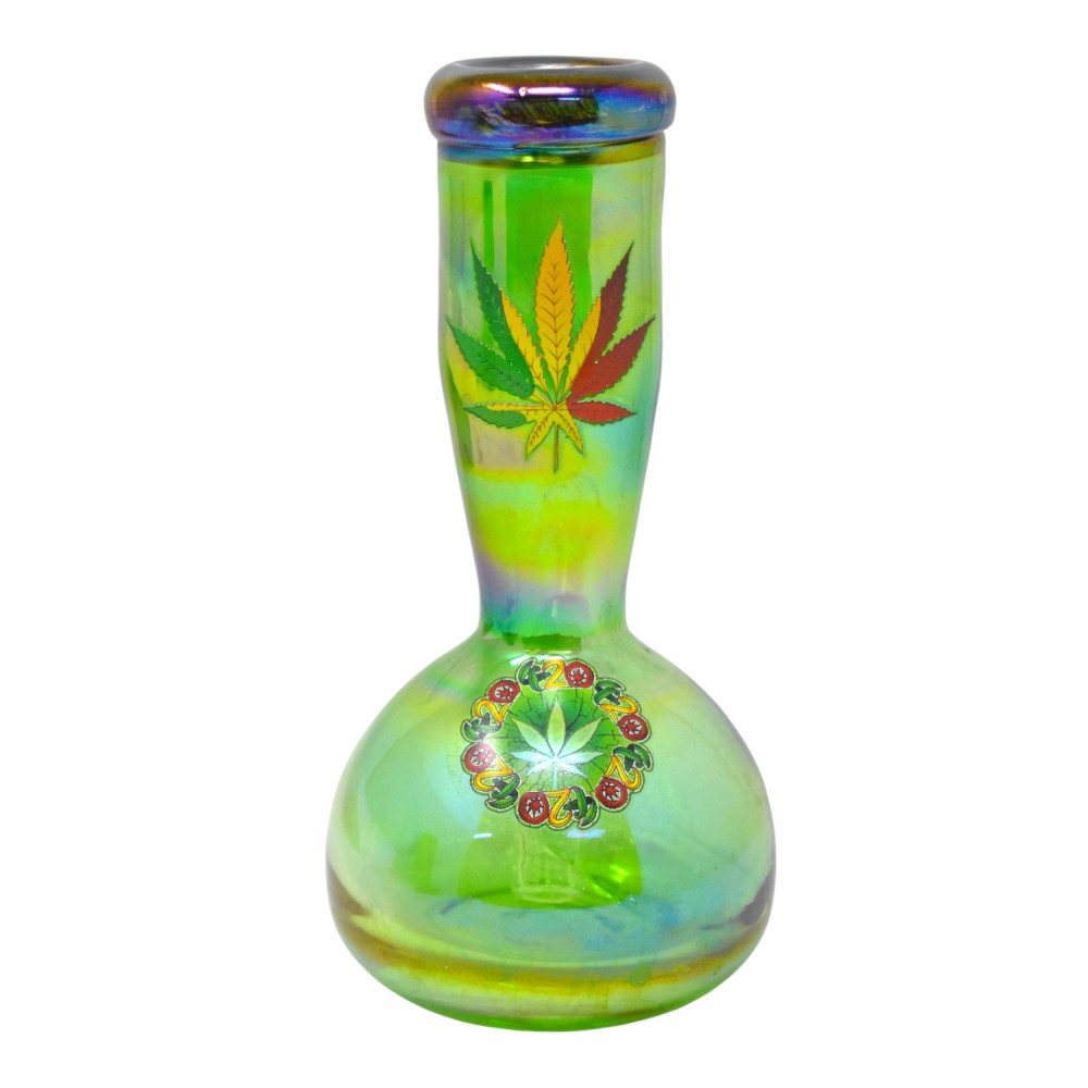 8-inch Round Bottom with Clover Soft Glass Water Pipe – GOG Connection
