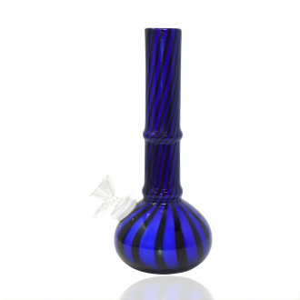 9" Wrap & Rake Design Soft Glass Water Pipe – Glass on Glass