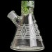 EG - 15" Etched Decal Diamond Beaker Water Pipe 14MM Female [EG-09]