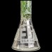 EG - 15" Etched Decal Diamond Beaker Water Pipe 14MM Female [EG-09]