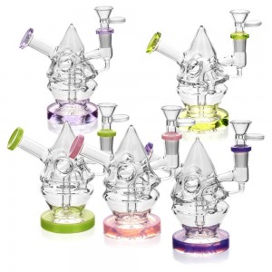 5.5" Fabb Egg Pyramid Shape Water Pipe [ES21533]