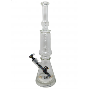 18" High Point Glass Crystal Series Matrix Perc / Matching Dicro Downstem & Bowl Set - [ES21553]