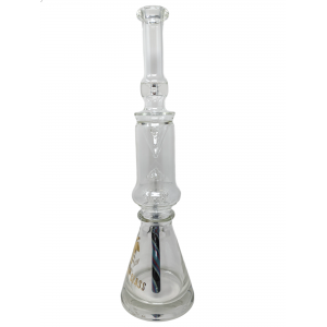 18" High Point Glass Crystal Series Matrix Perc / Matching Dicro Downstem & Bowl Set - [ES21553]