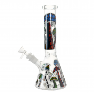 10" Mushroom Magic Beaker Water Pipe - [ES23137}