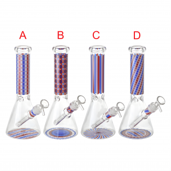 10" USA Flag Edition Beaker Water Pipe - [ES23172]