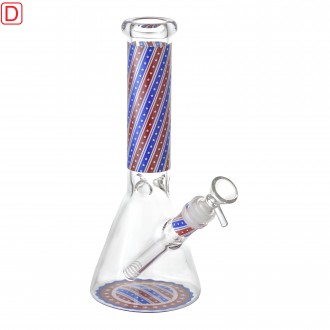 10" USA Flag Edition Beaker Water Pipe - [ES23172]