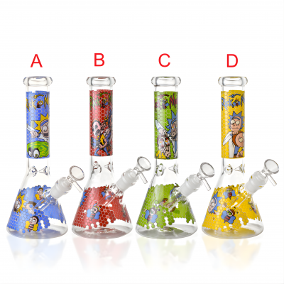 10" Cartoon Hive Ice Catcher Beaker Water Pipe - [ES23223]