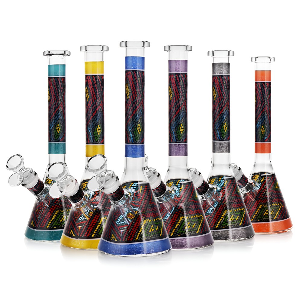 10" Intricate Pattern Beaker Water Pipe 10" Intricate Pattern Beaker Water Pipe