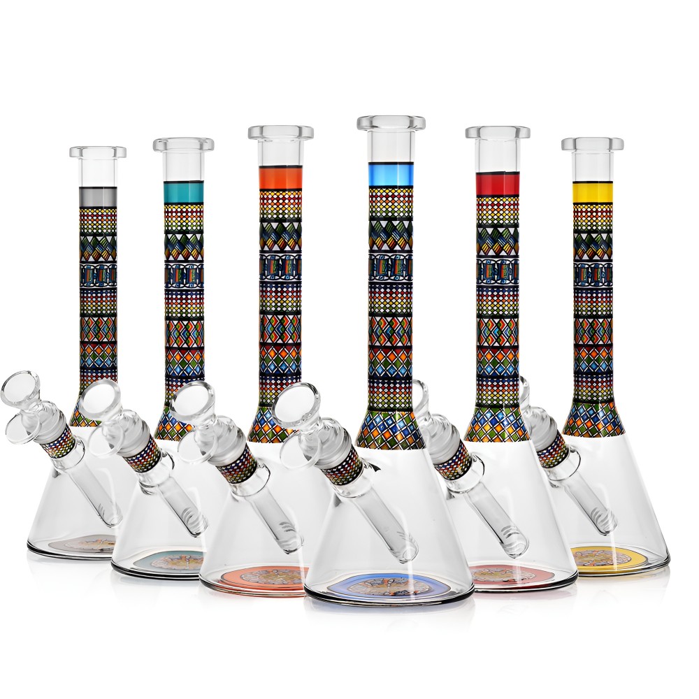 10" Artful Mosaic Design Beaker Water Pipe 10" Artful Mosaic Design Beaker Water Pipe