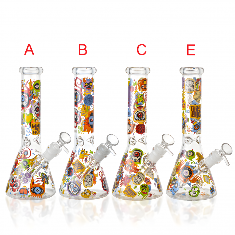 10 Inch Pop Vision Colorful Art Beaker Water Pipe ES25107