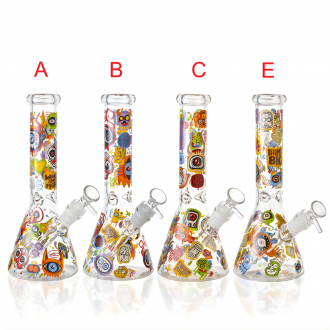 10" Pop Vision Colorful Art Beaker Water Pipe - [ES25107]
