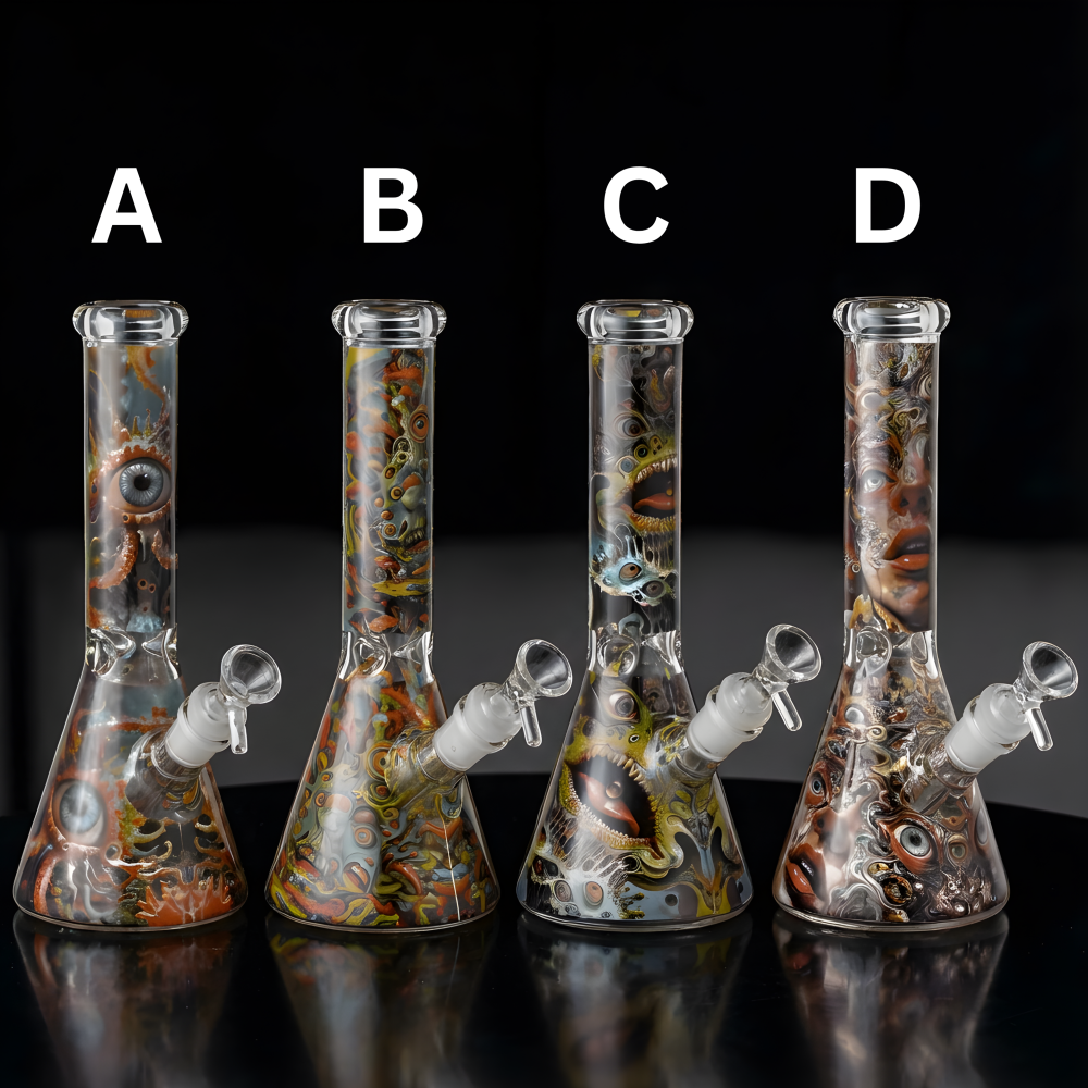 10 Inch Multi-Eyed Horror Vision Beaker Water Pipe ES25112