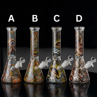 10" Multi-Eyed Horror Vision Beaker Water Pipe - [ES25112]