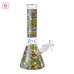 10" Eye-catching Graffiti Art Beaker Water Pipe - [ES25119]