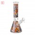 10" Eye-catching Graffiti Art Beaker Water Pipe - [ES25119]