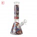 10" Eye-catching Graffiti Art Beaker Water Pipe - [ES25119]