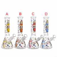 10" Bunny Monster Ice Catcher Beaker Water Pipe - Glow in the Dark [ES25267]