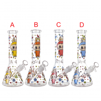 10" Bunny Monster Ice Catcher Beaker Water Pipe - Glow in the Dark [ES25267]