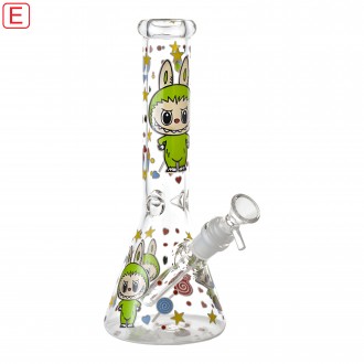 10" Bunny Monster Ice Catcher Beaker Water Pipe - Glow in the Dark [ES25267]