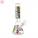 10 Inch Puff of Mischief Ice Catcher Beaker Water Pipe Glow in the Dark ES25268