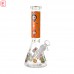 10 Inch Puff of Mischief Ice Catcher Beaker Water Pipe Glow in the Dark ES25268
