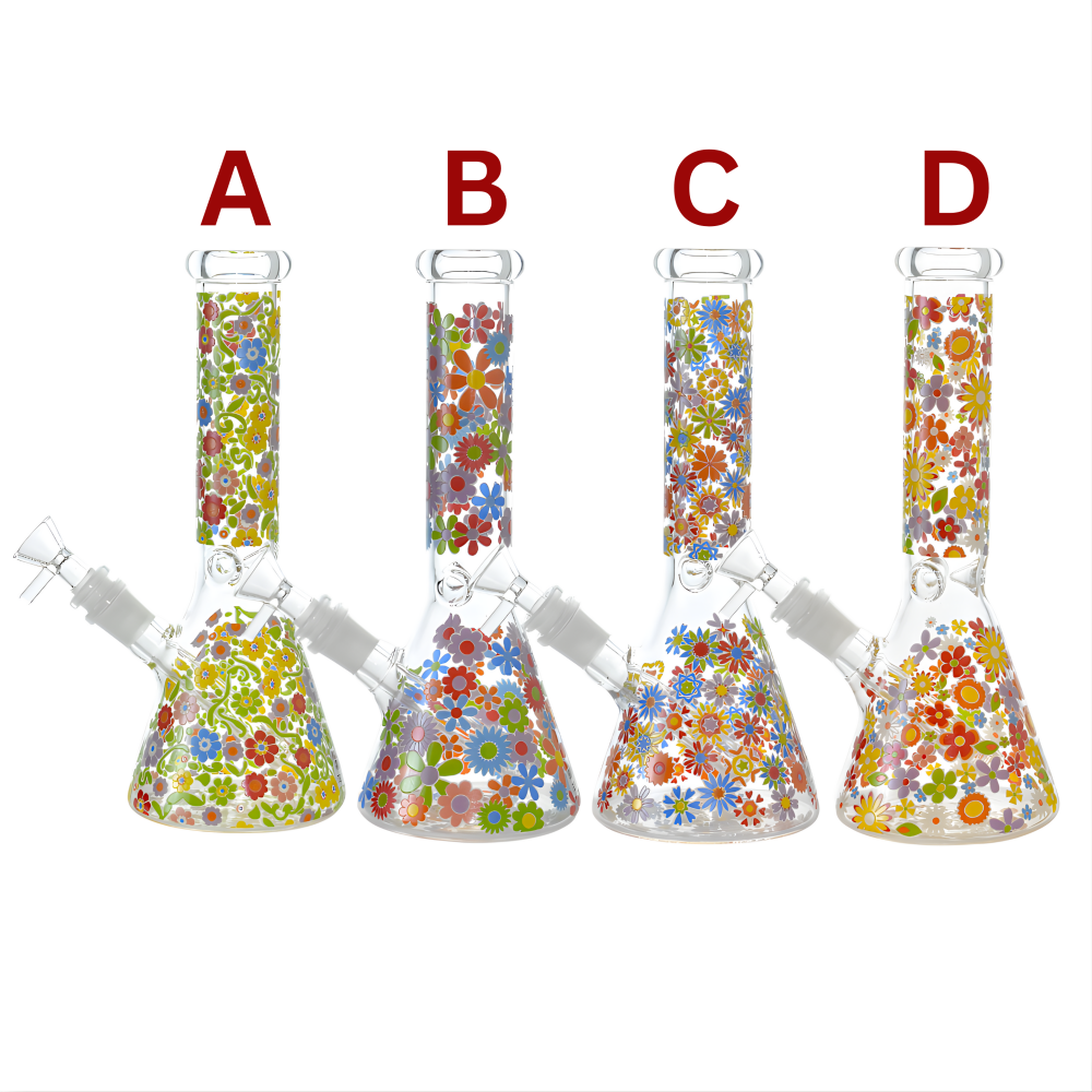 10" Daisy Dreams Beaker Water Pipe - [ES25277]