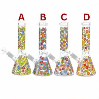 10" Daisy Dreams Beaker Water Pipe - [ES25277]