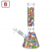10" Daisy Dreams Beaker Water Pipe - [ES25277]