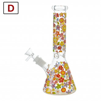 10" Daisy Dreams Beaker Water Pipe - [ES25277]