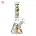10 Inch Character Medallion Glow in the Dark Beaker Water Pipe