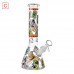 10 Inch Character Medallion Glow in the Dark Beaker Water Pipe