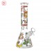 10 Inch Character Medallion Glow in the Dark Beaker Water Pipe
