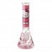 10 Inch Feline Fumes Kitty Pink Beaker Water Pipe ES225281