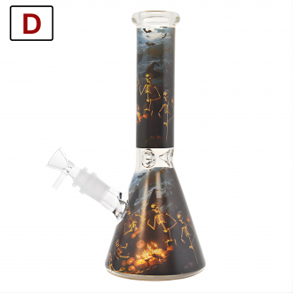10" Dark Harvest Haunted Halloween Beaker Water Pipe