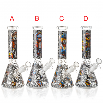 10" Urban Bear Art Beaker Water Pipe - [ES25306]