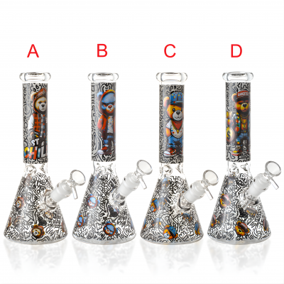 10" Urban Bear Art Beaker Water Pipe - [ES25306]