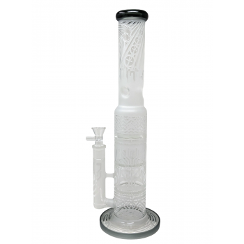 16" SandB ColorT Triple Perc BigR WP 18F  Transparent Black [ES21240] - [ESWAT0126]