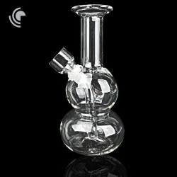 5'' Bubble Body Glass On Rubber Water Pipe - [DYJ-71]