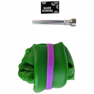10'' Silicone Skull Base Straight Water Pipe - [SWP046]