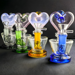 6" In Love's Vessel: Heartbeat Bliss Unveiled Water Pipe - [GB721]