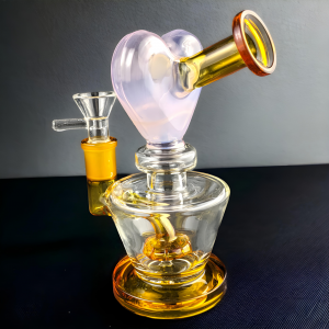6" In Love's Vessel: Heartbeat Bliss Unveiled Water Pipe - [GB721]