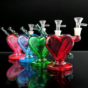 5.5" Love Flows In Every Arrow Sip Water Pipe - [GB726]