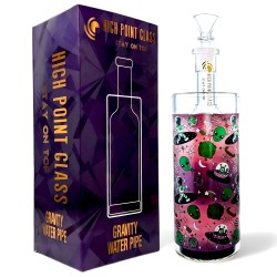 High Point Glass - 9.5" Float In The Universe, Sip By Sip W/ Gravity Water Pipe - [GB775]