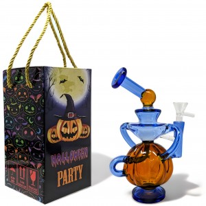 6" Gourd-geous Pumpkin Recycler Water Pipe - [GB779]