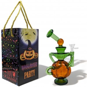 6" Gourd-geous Pumpkin Recycler Water Pipe - [GB779]