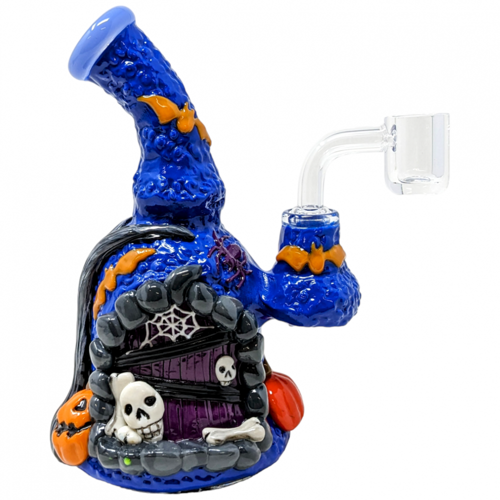 7" Creepy Canopy Cottage Halloween Water Pipe Eerie Elegance at