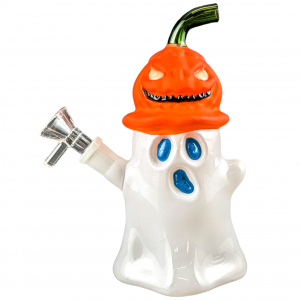 7" Ghostly Glam Glow In The Dark Halloween Water Pipe [GB794]