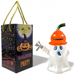 7" Ghostly Glam Glow In The Dark Halloween Water Pipe [GB794]