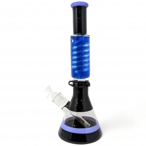 15" Frosty Hits Freezable Coil Beaker Detachable Water Pipe - [GB834]